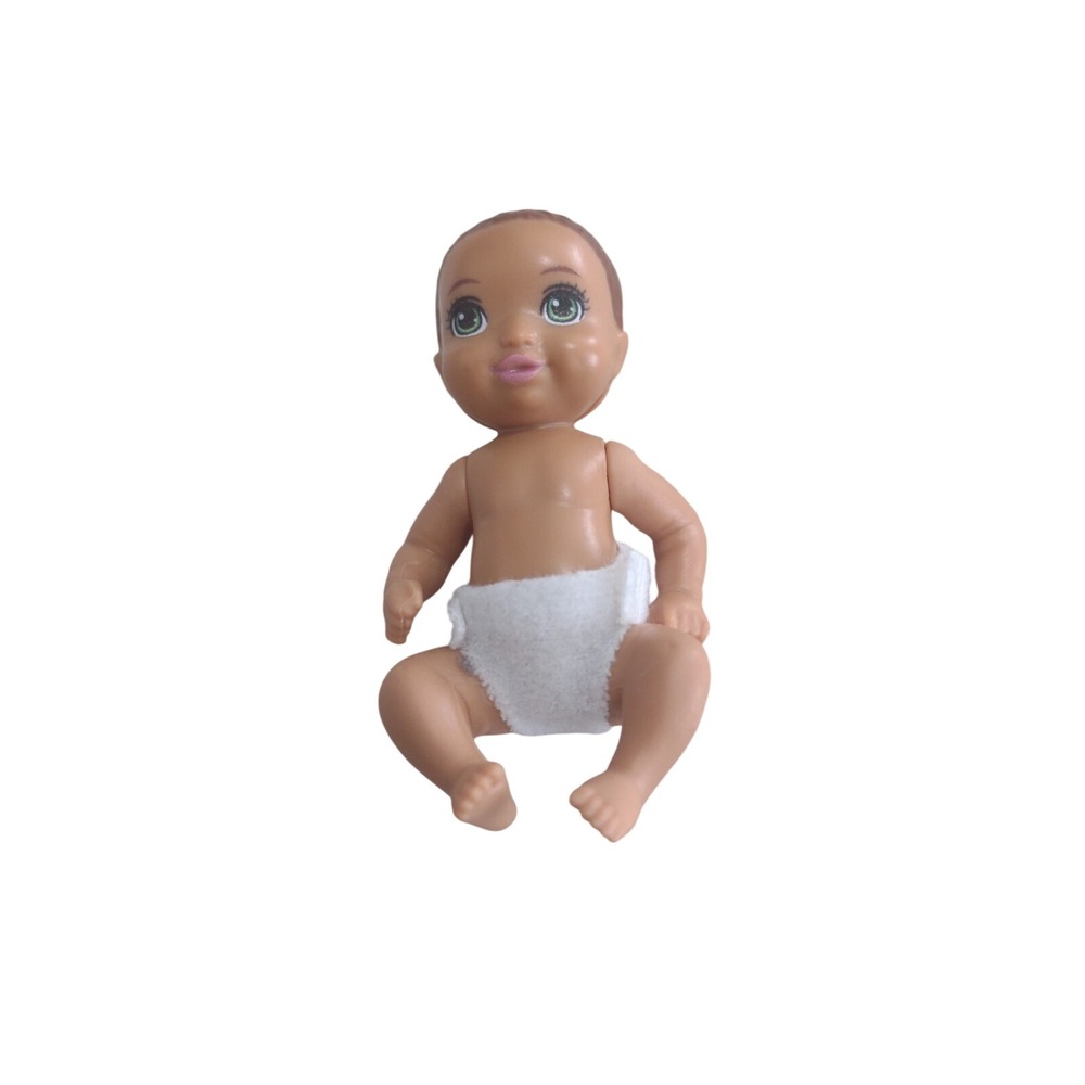 Mattel Barbie Happy Family Newborn Infant Baby Latina African‎ American 2.75"